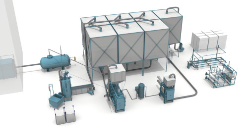Линия по производству пенопласта